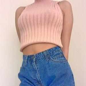 Sleeveless Turtle Neck Tank